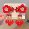 2026 Accesorios para el Cabello Hanfu de Año Nuevo para Niñas Estilo Chino Rojo Festivo Pasador de Año Nuevo Borla Estilo Antiguo para Niñas