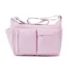 Bolsa Transversal Tendência Versátil com Múltiplos Bolsos Estilo Workwear para Homens e Mulheres, Resistente à Água, Fresca e Simples, Bolsa de Ombro em Nylon para o Dia a Dia