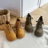 Botines tipo Martin para niña, nueva colección otoño/invierno 2026, botines infantiles, botines amarillos pequeños, versátiles y con estilo, adecuados para estudiantes y bebés, botines cortos de moda
