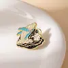 Broches de Dibujos Animados Más Vendidos Transfronterizos, Serie Genial de Ballena Astronauta, Insignias Estilo Botella a la Deriva, Accesorios Personalizados, Medallas