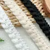 Renda de fio de algodão trançado de corda simples de 1,7 cm Renda para bainha de saia DIY Acessórios de vestuário Renda Decoração de cortina de casa aux