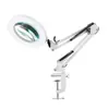 Lâmpada Lupa de Reparo Personalizada, Lâmpada de Trabalho para Soldagem, Lâmpada de Mesa Circular LED Dobrável para Tatuagem, Lâmpada de Leitura com Alta Ampliação