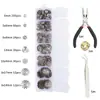 Accesorios de joyería para hacer tú mismo joyería pendientes ganchos para orejas pulseras pulseras collares materiales para abalorios hechos a mano juego de herramientas