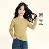 Tutu Elefantinho Roupa Infantil Meninas Camiseta de Manga Longa 2026 Outono Novo Estilo Infantil Slim Fit Camada de Base Top
