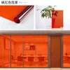 Película Artística de Vidrio de Color Decoración de Bodas Transparente Transmisora de Luz HD Autoadhesiva Protector Solar Pegatina para Ventana