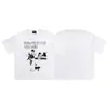 ERD Hesitante Rica Segunda Geração Mulher Cabeça Lateral Carta Marca Chao Camiseta de Manga Curta Estampada Solta para Homens e Mulheres Verão