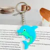 Llavero de goma suave de PVC de la serie vida marina de dibujos animados, colgante para bolso, colgante decorativo, llavero, diseño personalizado creativo