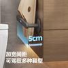 Estante de Pared para Zapatillas de Baño Sin Taladro Aluminio Espacial Inodoro Estante de Almacenamiento de Zapatos de Pared para Inodoro