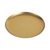 Lujo Ligero Retro Placa de Acero Inoxidable 304 Placa Dorado Nieve Disco Dorado Plato Plano Bandeja Estilo Industrial Plato de Cena de Alto Valor