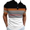 Camiseta Polo para Hombre Estampado de Rayas Manga Corta Camisetas Casual