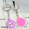 Nuevo Lote Caliente Llavero de Gato Lindo Llavero de Peluche Gatito de Dibujos Animados Accesorios Colgantes de Mochila de Goma Blanda de PVC