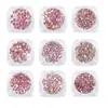 Manicure Rosa Zircônia Pequena Rasteirinha Fundo Mini Zircônia Diamante Joias de Manicure Joias de Diamante para Manicure Diamante Decorativo Brilhante