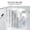 Carpeta de Informes A4A6B5 con Cuatro Agujeros, Cubierta de Concha para Hojas Sueltas, Cubierta de Película Suave de PVC, Carpeta de Libros de Tareas, Libro de Información