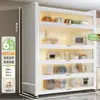 Nuevo Estante de Cocina de Pie Gabinete de Almacenamiento Multicapa Multifuncional Gabinete Lateral para Horno Microondas Gabinete de Almacenamiento para Bowls