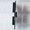 Ventilador de presión negativa persiana pieza de plástico hebilla clip de esquina accesorio bisagra ventilador de escape industrial salida de aire esquina de la ventana