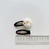 Novo par de presilhas BB flor de pérolas doces para crianças, grampo de cabelo, grampo para franja