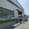 Camión de transporte de contenedores de plataforma plana con cuello de cisne esqueleto para uso portuario, suspensión de aire, servicio pesado