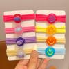 Lazos para el cabello lindos para niños, color caramelo dulce, lazos para el cabello para niñas, gomas para atar el cabello, tendones que no lastiman al bebé, anillo para el cabello de alta elasticidad