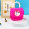 Bolso Bandolera Vanguardia para Hombro Niños Bandolera Bolso de Mano Perla Burbuja Bolso Bandolera de Silicona para Hombro Bolso Gelatina