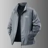 2025 Nueva Moda Casual de Primavera y Otoño Versátil Transpirable para Exterior Chaqueta Holgada con Cuello para Hombre Chaqueta para Hombre
