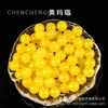 7A Ágata Natural de Cinco Elementos Cuentas Sueltas Pulsera de Cuentas Redondas Chapadas en Oro Accesorios para Joyería DIY Venta al por Mayor de Cuentas de Ágata