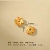 Prata 925 Banhada a Ouro Contas Espaçadoras Flor Oca Fio de Contas Contas Soltas Corrente para Pulseira Acessórios para Joias Artesanais DIY Pequenos Acessórios