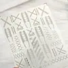 TENSOR novo processo simples adesivos de unha M-1010 papelaria explosões 3d atacado para crianças disponíveis adesivos de unha
