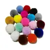 Shangtuo 7.5cm Venta al por mayor de colgantes de bola de pelo de conejo rex sintético, accesorios y componentes de fieltro