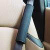 Cinturón de seguridad para coche almohadilla para hombro funda para cinturón de seguridad costuras repujado alargado engrosado anti-suministros de decoración interior de coche