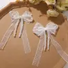 Ins Coreano Super Hada Perla de Imitación Encaje Lazo Cinta DIY Accesorios para el Cabello Adorno para la Cabeza de Mujer Colgante para Bolso Flor para Zapatos Accesorios