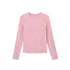Camiseta Base de Trébol de Cuatro Hojas de la Suerte de Otoño ABOUTSEA para Mujer, Bendición de Buena Suerte, Camiseta de Manga Larga con Cuello Redondo Ajustada de Terciopelo Mousse