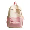 2026 Verão Novas Mochilas para Meninas Alunas do Ensino Fundamental Alta Aparência Alças Duplas para Ombros Alunos do Ensino Fundamental Estilo Coreano Simples Fresco Mochila Pequena