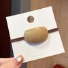 Cuerda para el cabello con cadena de color té con leche estilo coreano, anillo para el cabello con giro simple retro, estilo frío, cuerda para el cabello con diseño de lazo estilo japonés y coreano, cuerda para el cabello con sentido