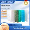 Placa de PC personalizada, divisória de dupla camada, retardante de chamas, isolamento para estufas e restaurantes, placa de iluminação externa, placa de PC Sunshine
