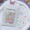 Manicura Color Mágico Aurora Color Mixto Lazo Resina Lazo de Cinta Larga Color Semitransparente Amor Lazo Multicapa Joyería