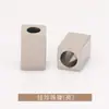 Campana Metálica Rectangular para Colgar Hebilla de Extremo de Cuerda de Tubo Recto para Ropa, Sudadera, Hebilla de Extremo de Cuerda para Pantalones Dorados, Accesorios de Ropa Jinda