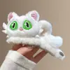Lindo Clip para el Cabello de Peluche de Animales de Dibujos Animados Pinza Grande de Otoño e Invierno Muñeca Curiosa Gato Conejo Panda Accesorio para el Cabello Pinza