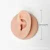 Silicone Ear Model Emulation Human Ear Stud Brincos Display Jóias Display Bracket Perfuração Tatuagem Prática