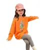 Camiseta Base de Dibujos Animados para Niñas Primavera y Otoño 2026, Nueva y Elegante Camiseta de Manga Larga Versión Coreana para Niñas