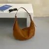 Bolso de Mano Estilo Perezoso para Mujer 2026 Nuevo Otoño/Invierno Retro Gran Capacidad Bolso Tote de Gamuza Versátil Bolso de Hombro para Viajes
