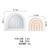 Molde de Silicona Arcoíris Estilo Coreano Geométrico Línea Simple DIY Vela Aromaterapia Adorno para Coche
