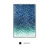 Pintura decorativa moderna, simples e abstrata, de espaço multidimensional, para varanda, tridimensional, azul, para piso, corredor, vertical, para pendurar