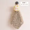 Toalha de mão extra grande para cozinha e banheiro, pendurar, chenille, absorvente, secagem rápida, desenho animado, fofa, toalha doméstica para limpeza