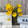 Simulação de camomila buquê falso flores de casamento alto sentido flores de seda artificial ornamentos acabados sala de estar flores decorativas atacado