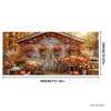 Exclusivo para ventas transfronterizas: Cubierta para puerta de garaje de Acción de Gracias, decoración de fondo colgante grande, bandera de garaje para fiesta de cosecha de otoño en la granja