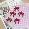 Estilo Coreano Estilo Ins Fita Liga de Zinco Laço Assimétrico Pintado Contas Coloridas DIY Corrente de Celular Feita à Mão Contas Soltas