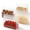 Bolsa Transparente de Ocho Lados Sellable Stand-Up Bolsa Selladora para Snacks Arroz Escarchado Bolsa de Empaque para Alimentos con Asa Ancha en Stock
