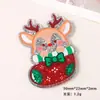 Accesorios de Resina para Manualidades de Dibujos Animados Joyería Acrílico Pegamento de Crema Navideño Pasador Funda para Teléfono Móvil Hebilla de Zapato Llavero Colgante