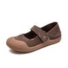 Shanghai Jie Sudden 2025 Verão Novos Sapatos Casuais Slip-on Femininos para Usar Fora Boca Rasa Não Caem Calcanhar Absorventes de Suor Versátil