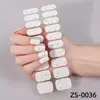 Zhengxiang Película Nova para Esmalte de Unha Transfronteiriça Adesivos de Manicure 20 Dedos Europeus e Americanos Pó de Cebola Adesivos de Unha Adesivos Mais Vendidos na Amazon